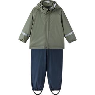 Reima Kids' Rain Outfit Tihku Greyish Green, 92