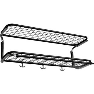 Essem Design Classic 650 Hattehylde Dobbelt / Krom 70 Cm - Hattehylder Stål Sort - 650-70 ST/K