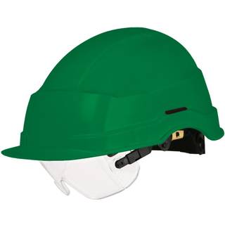 Sikkerhedshjelm Iris II Gul m/visir, u/ventilation