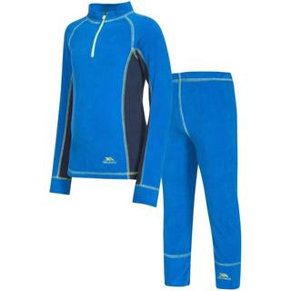Trespass bubbles - b kids m/fleece base layer ELECTRIC BLUE X 9/10