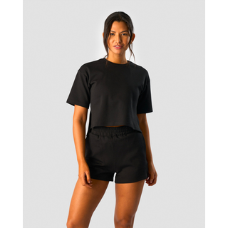 Revive Heavy Cropped T-Shirt Wmn Black