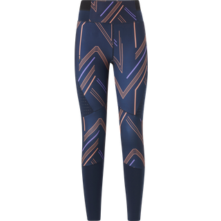 Craft Women's Pro Charge Blocked Tights Blaze/Cliff, Blaze-Cliff, XS