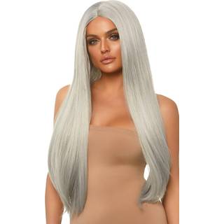 Leg Avenue Long Straight Center Part Wig 84cm Grey