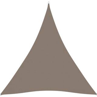 solsejl 3,6x3,6x3,6 m oxfordstof trekantet gråbrun