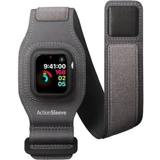 Tolv South ActionSleeve 2 til Apple Watch 41mm Opdateret beskyttende armb?nd for at frig?re dit h?ndled til sport eller aktiviteter (gr?)