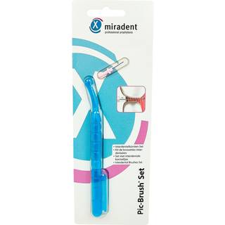 Mellemrumsbørster Miradent Pic-Brush Set GUL