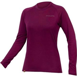 Endura Women's Baabaa Blend Longsleeve Base Layer Merino undertøj Damer størrelse M farve lilla
