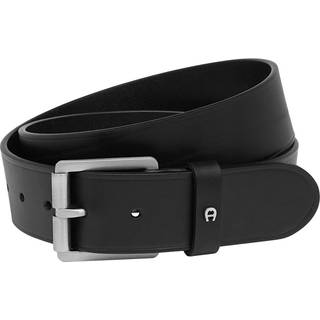 AIGNER Herren Gürtel schwarz Glattleder