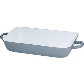 Riess Classic Pure Grey Bratpfanne 33 x 20 cm - Emaille - Grau