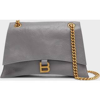 Balenciaga Crush Medium leather shoulder bag - grey - One Size
