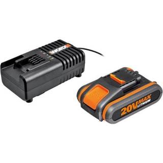 WORX batterisæt 20v, 2.0 h WA3601 (På lager i varehus)