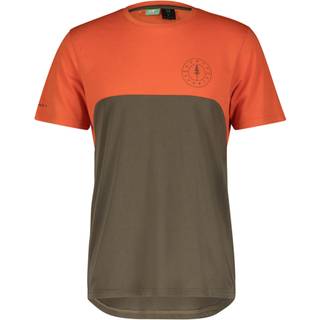 Scott Trail Flow Dri S/S Cykeljersey Herrer størrelse S farve brun