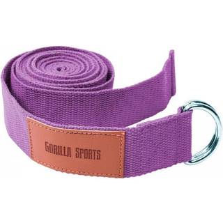 Gorilla Sports Yoga bælte Lilla/Guld