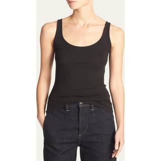 Vince Cotton-blend tank top - black - S