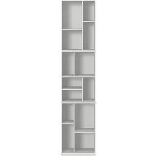 Montana - Loom Slim Bookcase, Plinth H7 cm - New White - Boghylder - Peter J. Lassen - Hvid - MDF