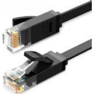 Ugreen LAN Ethernet Cat6 fladkabel, 5m - Sort