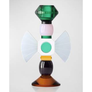 Reflections Copenhagen Candlelight And Scents - 'Carmina' candle holder in multicolour Fine hand cut crystal