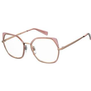 Levi&#39;s LV 1051 35J 53 Briller Kvinder Guld - Pink Rose Gold - 53mm