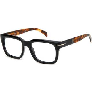 DAVID BECKHAM Mand DB 7107 WR7 Optiske stel Acetat Sort Geometrisk