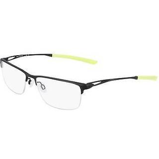 Nike Mand NIKE 6064 7 Optiske stel Titanium Sort satin Firkantet Normal