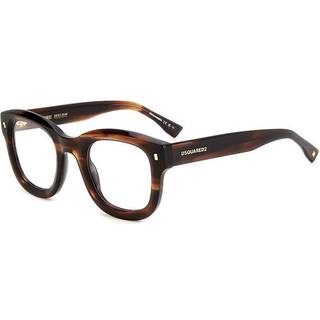 Dsquared2 D2 0091 EX4 48 Briller Mænd Brun - Brown Horn - 48mm