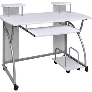computerbord 110x52x88,5 cm konstrueret træ hvid
