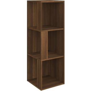 Hjørneskab Konstrueret Træ - Brun eg / 33 x 33 x 100 cm