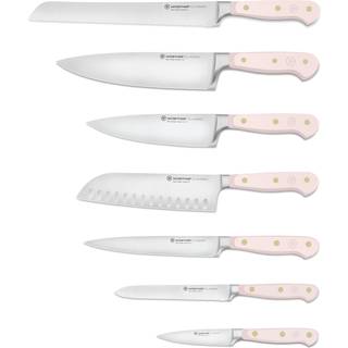 Wüsthof Classic Colour Knivsæt Med Knivblok 8 Dele - Knivsæt Stål Pink Himalayan Salt - 1091770714