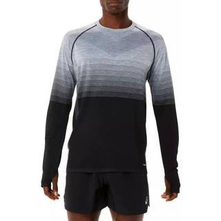 Asics Men's Seamless Longsleeve Top Performance Black/Carrier Grey, M