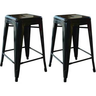 Amerihome BS24BLK Loft Black 24 tommer Metal BARECHOol - 2 stykke