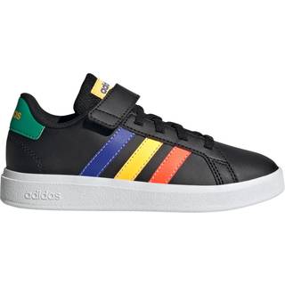 Grand Court 2.0 Kids sko - Core Black / Lucid Blue / Court Green - 30