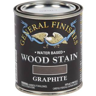 Allmänna avslutar vattenbaserad träfläck 1 pint grafit