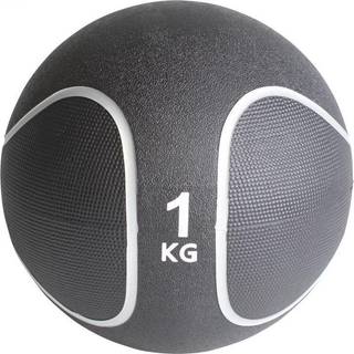 Gorilla Sports Medicinbold Sort/Sølv Vægt 1 kg