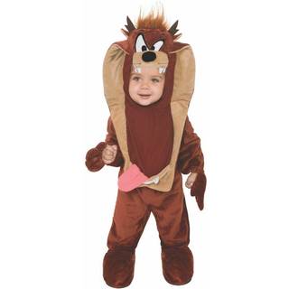 Rubies Looney Tunes Taz Romper Costume Brown 6-12 måneder