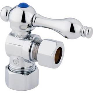 Kingston Brass CC54401 5/8 """" O.D. Komprimering 1/2 """" O.D. Komprimeringsvinkelafbrydelsesventil poleret krom