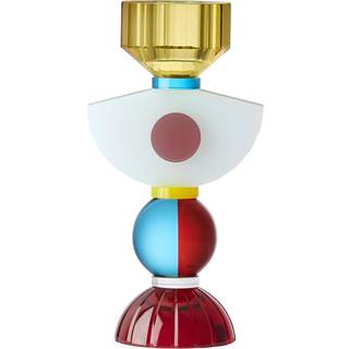 Reflections Copenhagen Candlelight and Scents - 'India' candle holder in multicolour Fine hand cut crystal