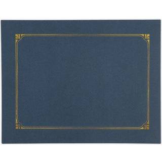 Universal 76897 Certifikat/dokumentafd?kning 8 1/2 x 11/8 x 10/A4 Navy 6/pk