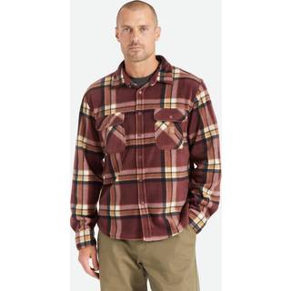 Brixton Bowery Arctic Stretch Langærmet Fleece Brændt Rød