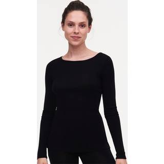 Chantelle - Langærmet undertrøje - merinould og silke - THERMO COMFORT - Sort