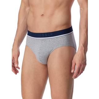 Schiesser 3-pak 95-5 Organic Cotton Rio Brief - Blue/Grey - Large * Kampagne *