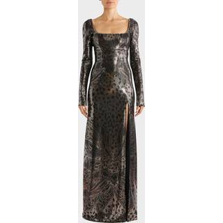 Etro Embellished printed gown - metallic - XS