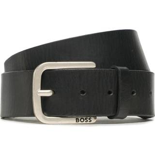 BOSS Black Herren Gürtel schwarz Glattleder