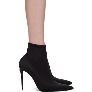 Dolce&Gabbana x Kim jersey ankle boots - black - EU 39