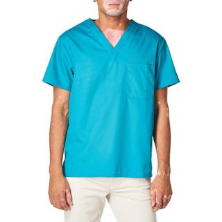 Dickies Herre Signatur V-hals Scrubs Shirt Teal Blue Large