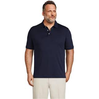 Lands' End Lands' End Blue Supima Cotton Short Sleeve Polo Shirt - small