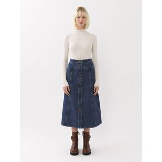 ChloÃ© Denim midi skirt - blue - XL