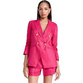 Veronica Beard Hirsch linen-blend Dickey blazer - pink - XXXS