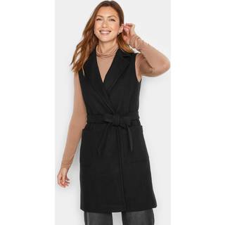 Lts Tall Black Sleeveless Double Breasted Jacket 20 Lts | Tall Women's Jackets