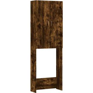 Badeværelsesskab Til Vaskemaskine 64X25,5X190 Cm - Røget eg