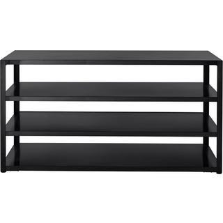 Nordic Line Sort  Udekøkken Arbejdsbord med hylder 180 cm